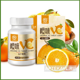Витамин BioTechChina с апельсиновым вкусом (100 таблеток) + биофлавоноиды